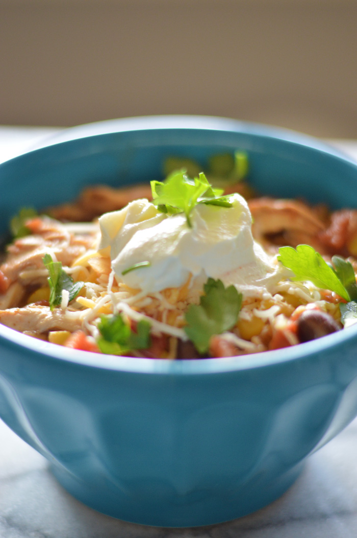 Slow Cooker Chicken Taco Chili - A Teaspoon Of Home